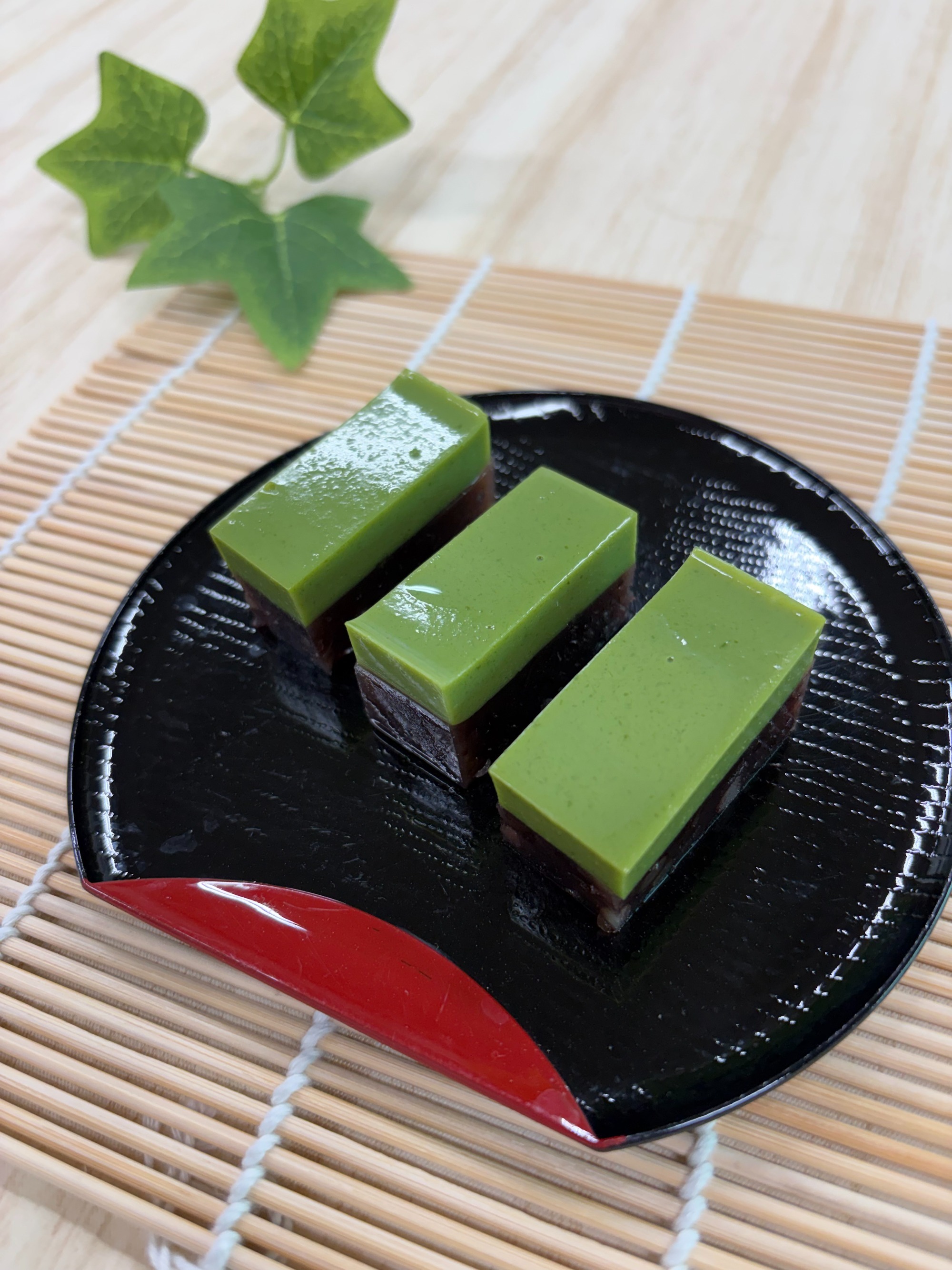 抹茶あんこ二層のようかん 抹茶あんこ二層のようかん